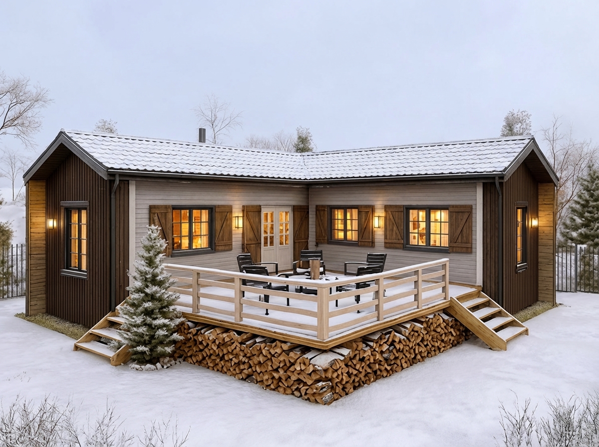 Печь-камин Denner Vitra с прозрачными гранями в индустриальном лофте